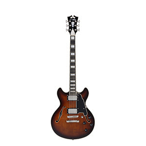 D'ANGELICO Premier Mini DC Brown Burst