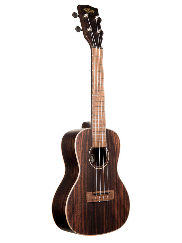 Kala KAL-KA-EBY-C Ebony Concert Ukulele with Case