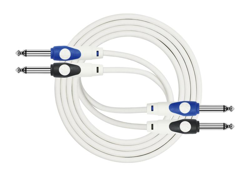 Kirlin LGA406-3WH patchkabel met 2 aansluitingen, 3 meter, wit