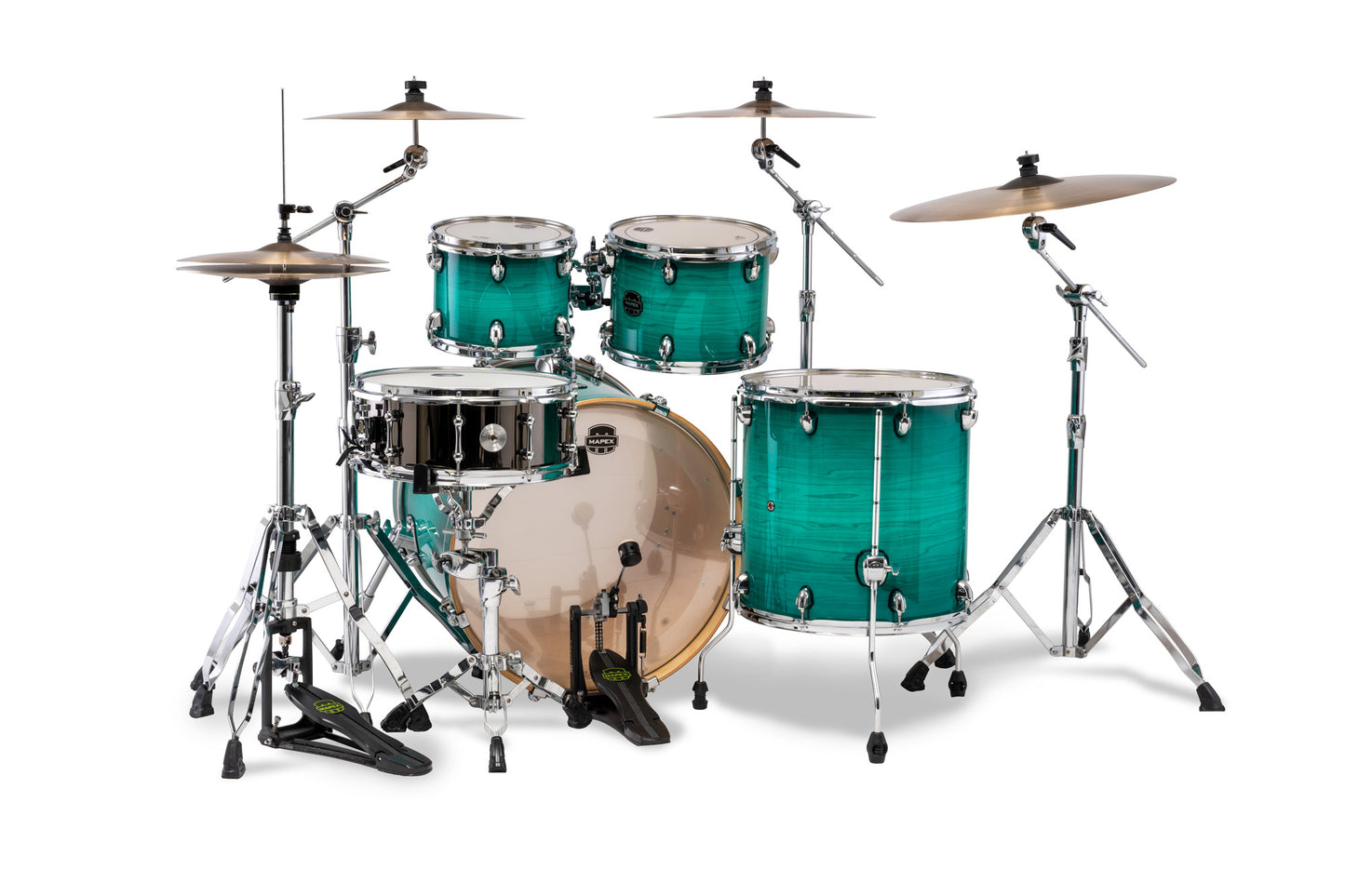 Batterie Mapex Armory Stage 22, 5 fûts, bouleau et érable, sans accessoires, Jade Stone