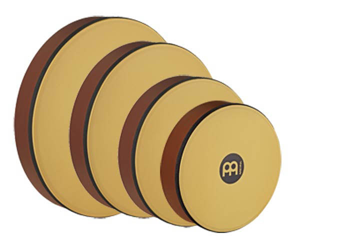 Hand Drum 16", corps en hévéa, peau synthétique True Feel, sans cymbalettes, design ergonomique, African Brown