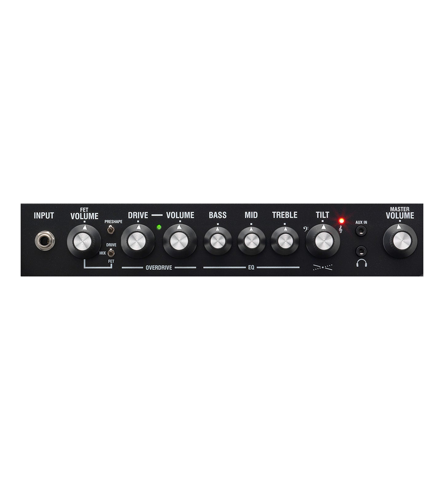 Combo basse DBF50, amplification 50W Class D, 1x HP 10" HH Blue Audio, 2 canaux (FET/DRIVE), EQ 3 bandes, TILT et PRESHAPE, noir