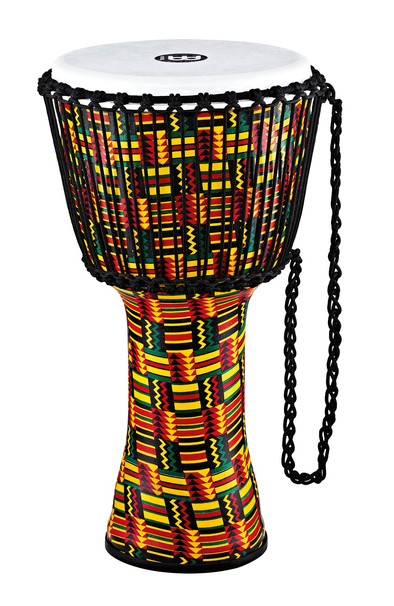 Djembé 10" Travel, fût et peau synthétiques, ultra léger, hauteur 51 cm, cordage nylon HTP 4
mm pré-étiré, Simbra