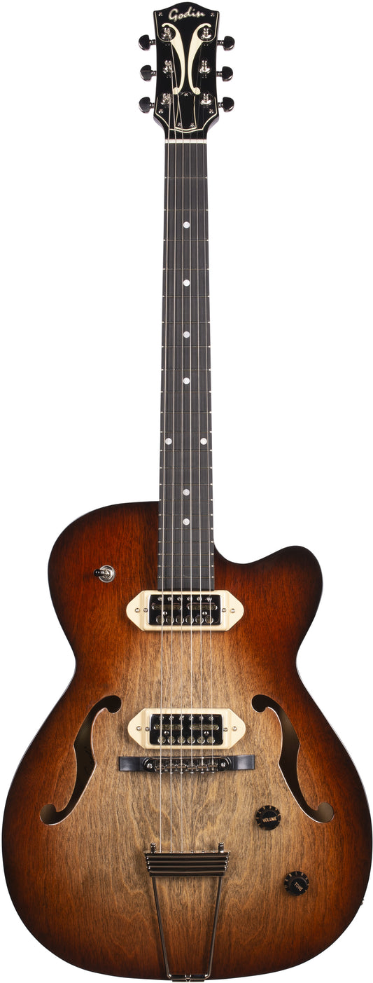 GODIN 5th Ave TL Vintage Burst HG Gold Foil Dogear
