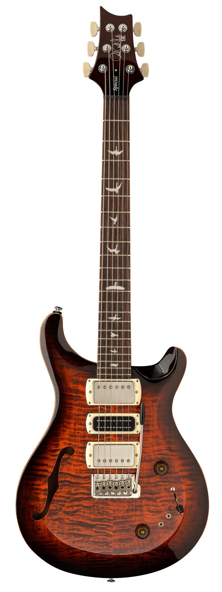 PRS GUITARS SE SPECIAL SEMI-HOLLOW ORANGE TIGER SMOKEBURST