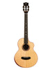 Kala Contour collection, Solid Gloss Spruce Rosewood, Bariton Cutaway, livré avec housse