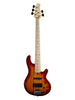Lakland Skyline 55-02 Deluxe, 5-saitig – Honey Burst, Ahorn-Griffbrett