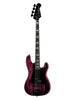 Lakland Skyline 44-64 Custom-signatuurmodel Geezer Butler, 4-snarig – Translucent Purple, ebbenhouten toets