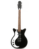 Danelectro Vintage12 Glänzend Schwarz Links