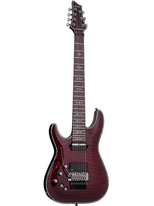 Schecter Hellraiser C-7 Floyd, Sustainiac, gaucher - Black Cherry