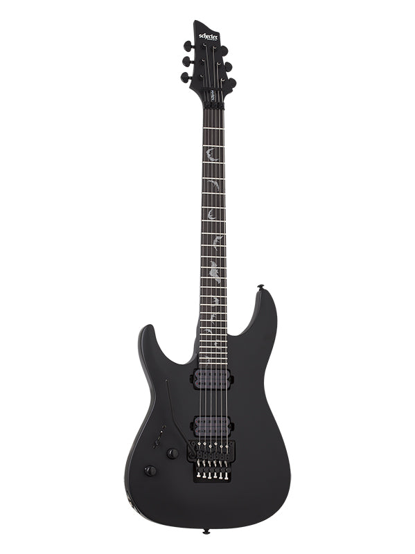Schecter Damien 6 Floyd Rose, gaucher - Satin Black