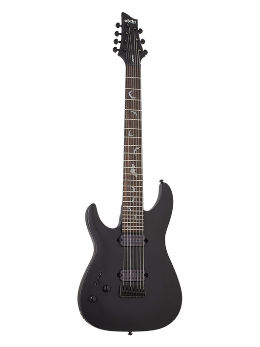 Schecter Damien 7, gaucher - Satin Black