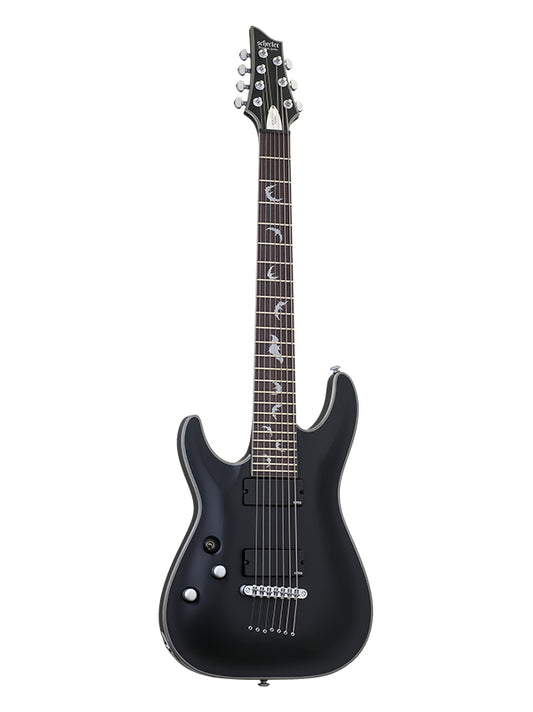 Schecter Damien Platinum 7, gaucher - Satin Black