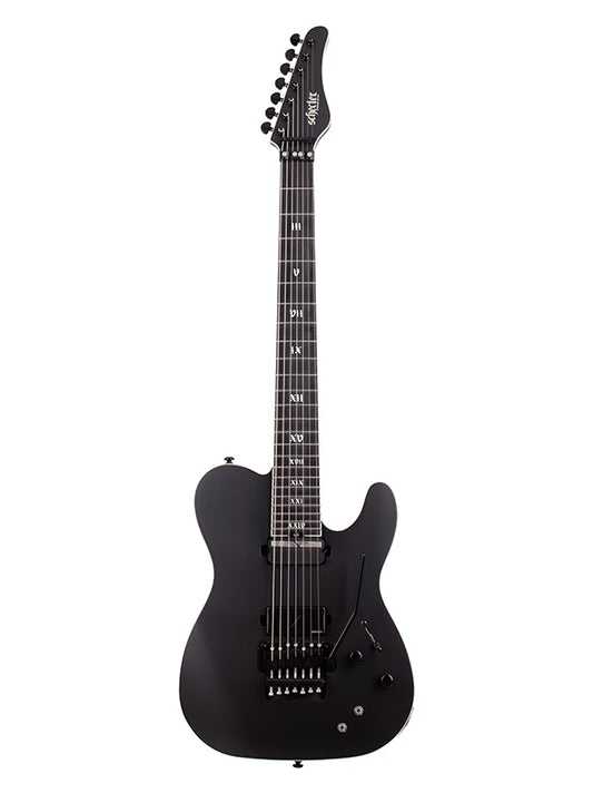 Schecter PT-7 SLS Elite Evil Twin Floyd Rose, micro Sustainiac - Satin Black