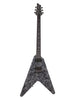 Schecter Juan of the Dead V-1 mit fester Brücke – Satin Black Reign