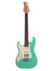 Schecter Nick Johnston Signature, HSS-Tonabnehmer, Linkshänder – Atomic Green