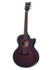 Schecter Acoustique Orleans Stage, preamp Fishman Isys - Vampyre Red Burst Satin