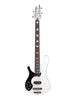 Schecter Stargazer-12-Bass, Linkshänder – glänzendes Weiß