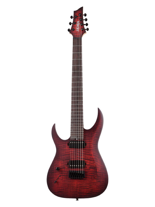Schecter Sunset-7 Extreme, gaucher - Scarlet Burst