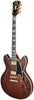 D'Angelico Deluxe DC Brown Burst Satinato