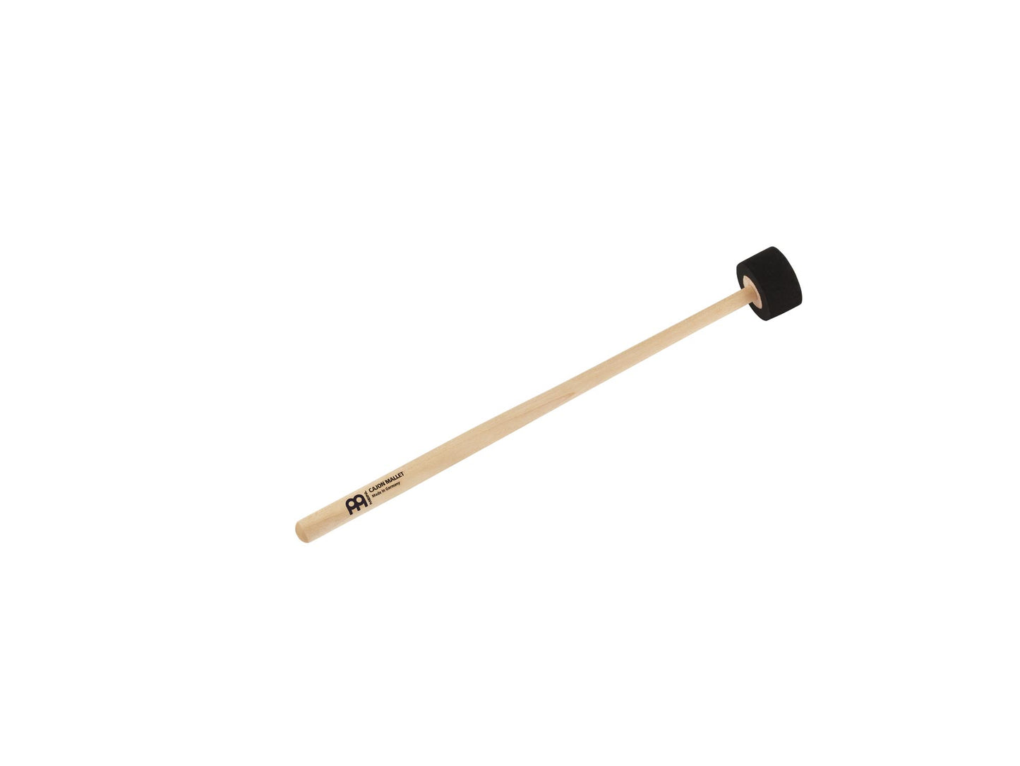 Mailloche pour cajon, érable, petite tête en caoutchouc mousse noir
