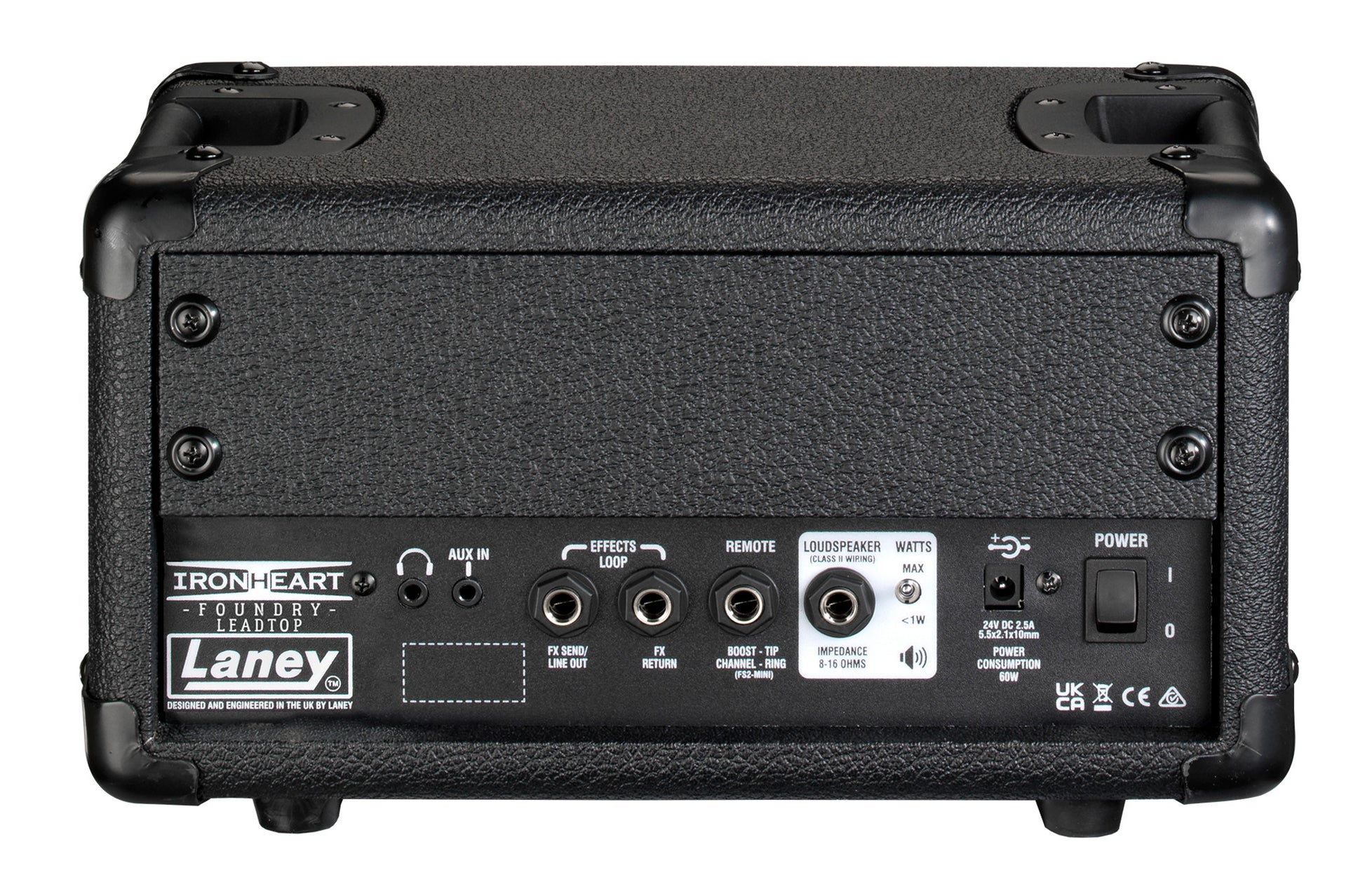 Ampli LEADTOP, 60W, 1 canal, égalisation passive 3 bandes, switch Boost, avec alimentation 24V, noir