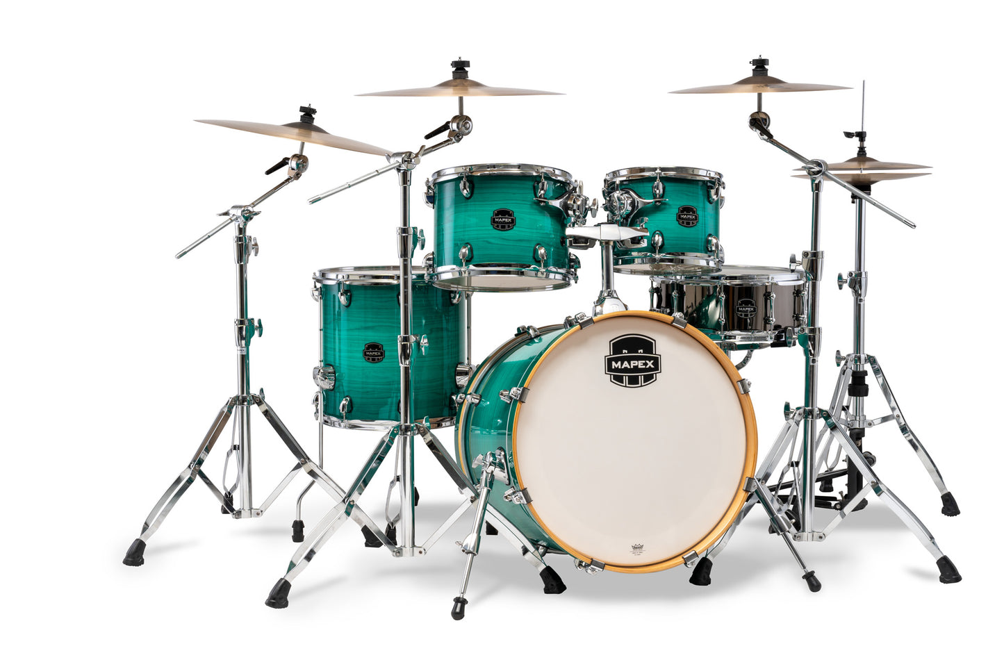 Batterie Mapex Armory fusion 5 fûts, bouleau et érable, sans accessoires, Jade Stone