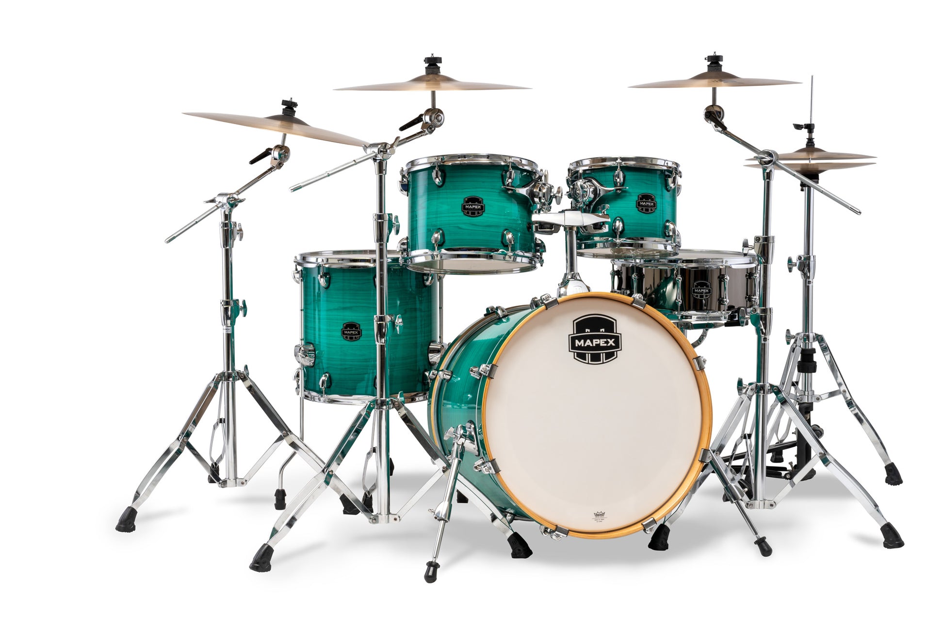 Batterie Mapex Armory fusion 5 fûts, bouleau et érable, sans accessoires, Jade Stone