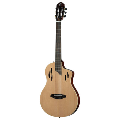 RTPSTD-NAT, modèle TourPlayer, EQ Magus X, corps okoumé, table épicéa, sillet 48 mm, housse, naturel brillant