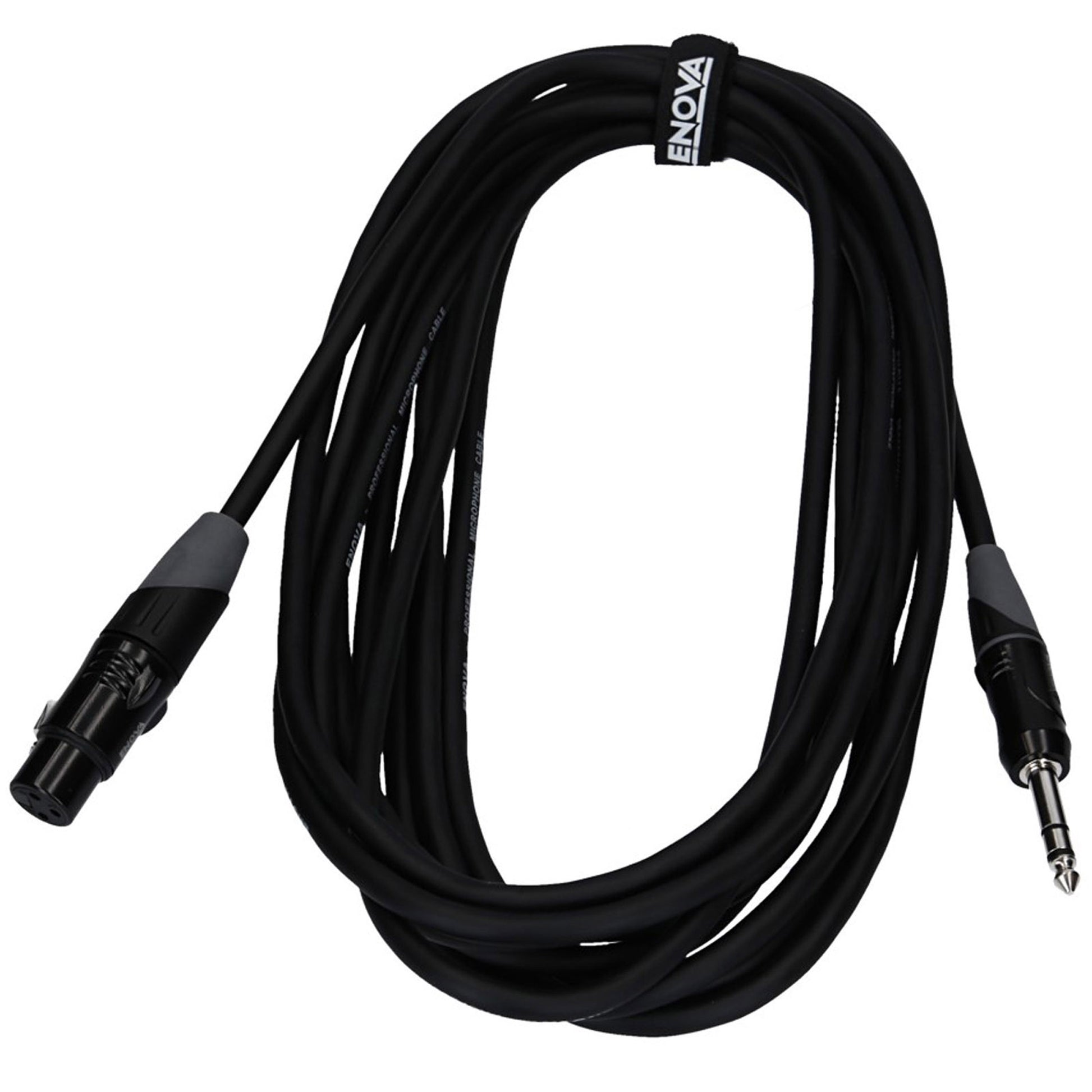 Câble micro XLR femelle/Jack stéréo, 1 mètre, noir