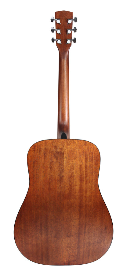 AD810, Dreadnought, table épicéa, fond & éclisses acajou, manche acajou, naturel pores ouverts, modèle gaucher