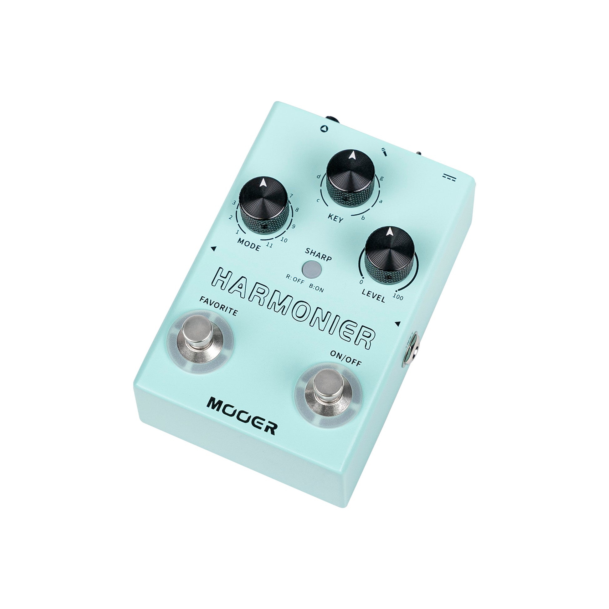 Pédale HARMONIER, 12 harmonisations vocales différentes, 11 modes harmoniques, boîtier métal, vert