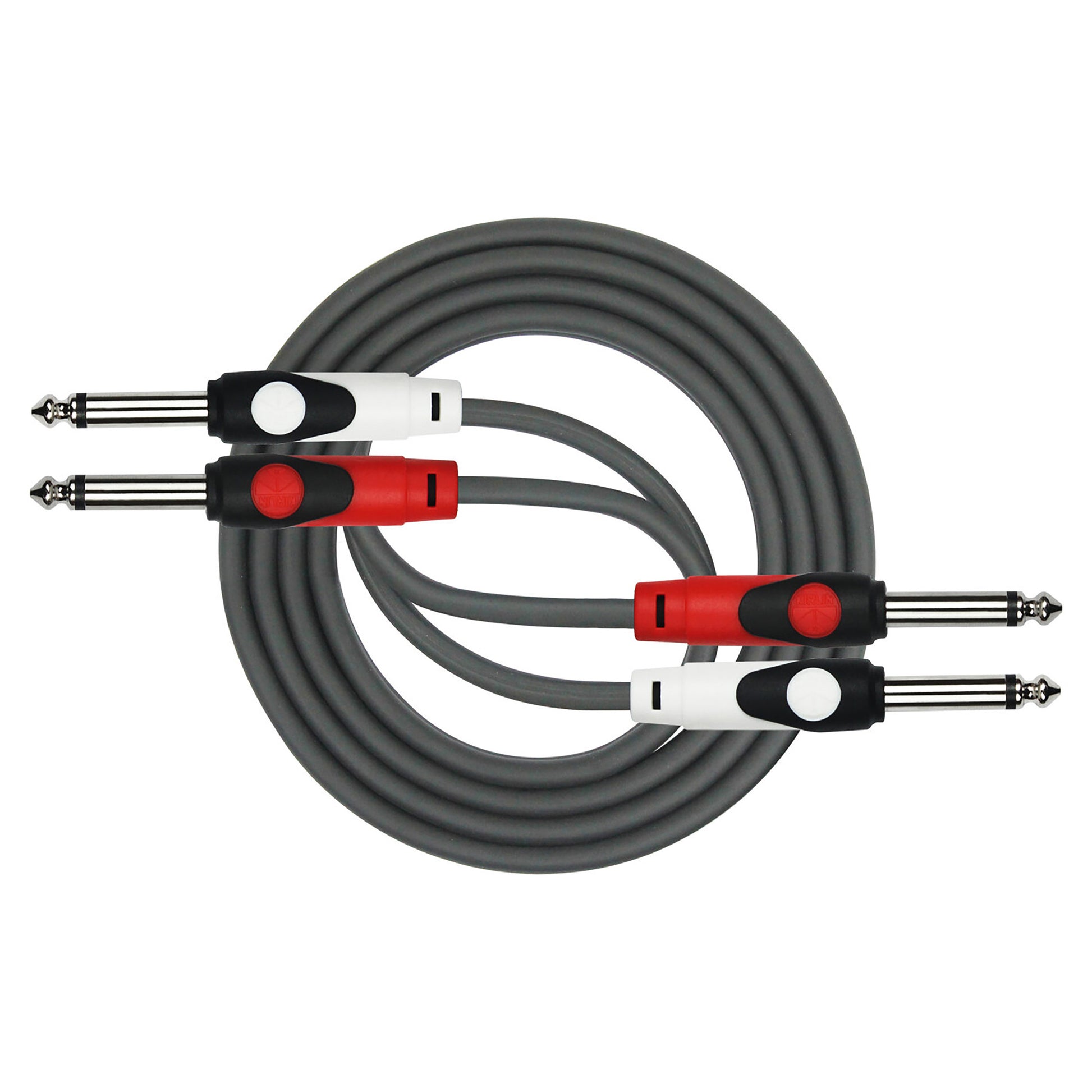 Câble patch LIGHT GEAR 2x Jack mono/2x Jack mono, 1 mètre, noir