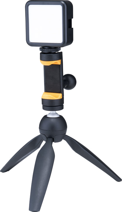 Support pour smartphone 4.7" à 6.9", attache pour table et pieds ronds ou carrés jusqu'à 3 cm d'épaisseur, noir