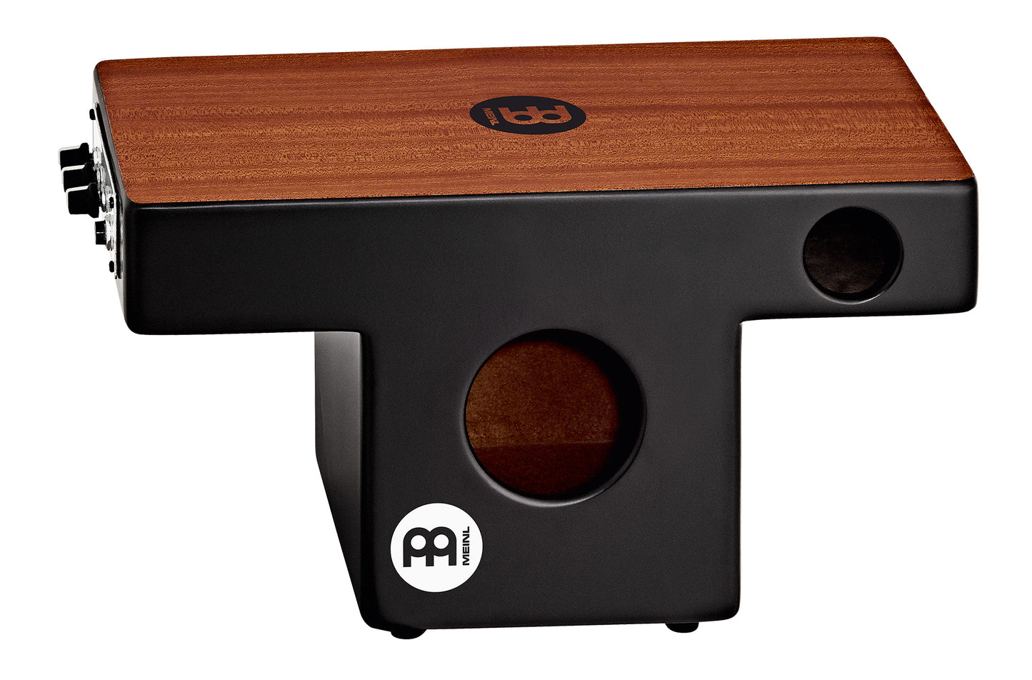 HYBRID SLAP TOP CAJON MEINL PRE AMPLIFIE, FAÇADE ACAJOU,CORPS MDF (Eco-friendly medium density fiberboard)39.4cm x 21.6cm x 19cm