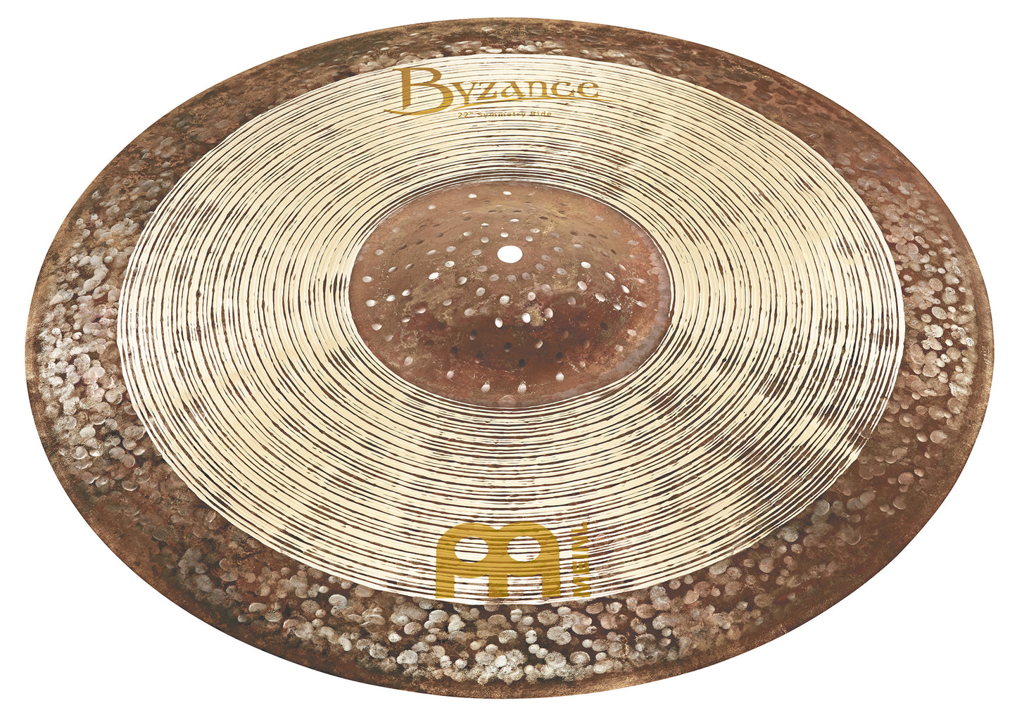 Ride Jazz Symmetry signature Ralph Peterson 22", Alliage bronze B20, Martelée à la main, Finition traditionnelle/dark