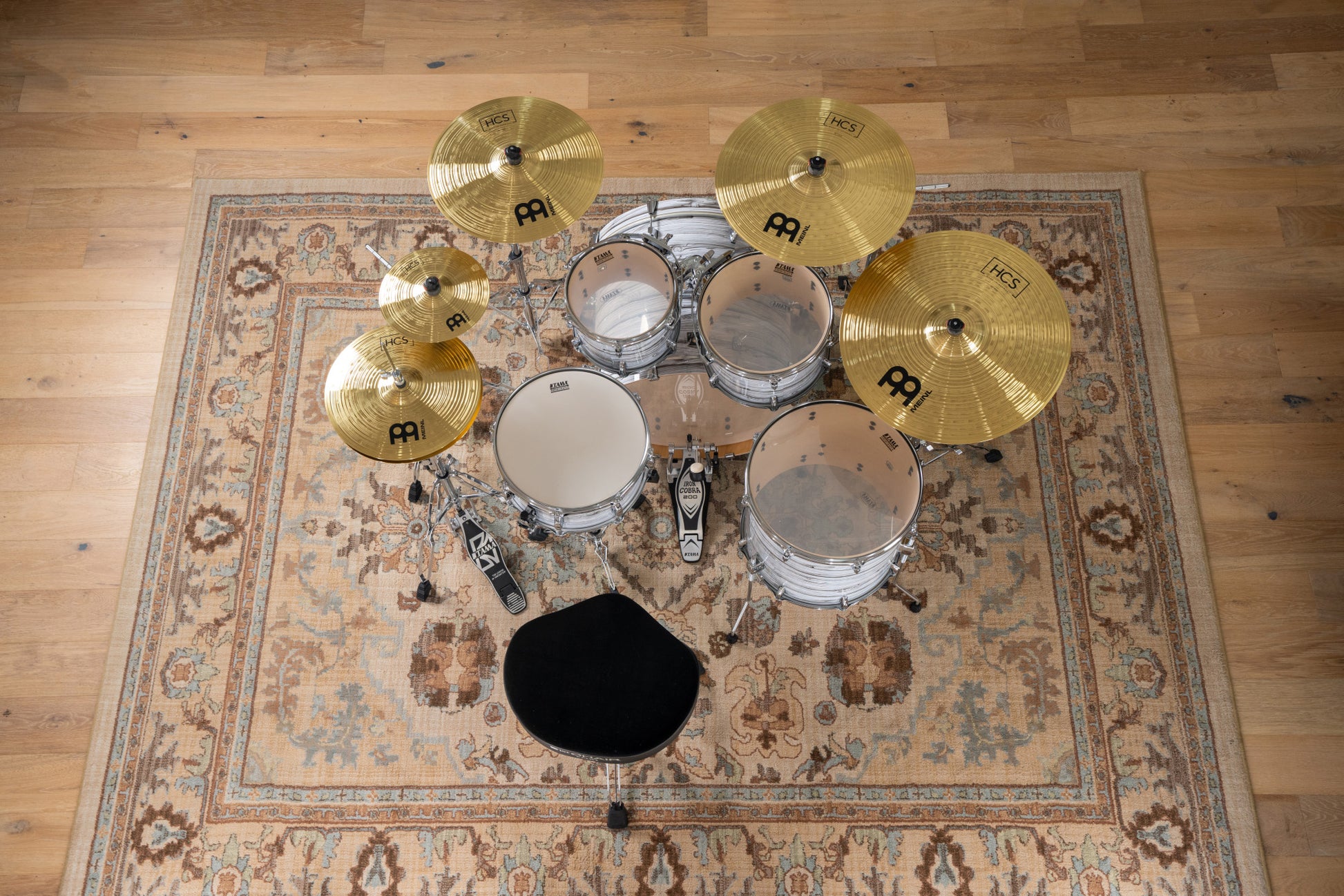 Pack de cymbales étendu Meinl HCS 10"14"16"18"20" alliage laiton MS63 fini traditional