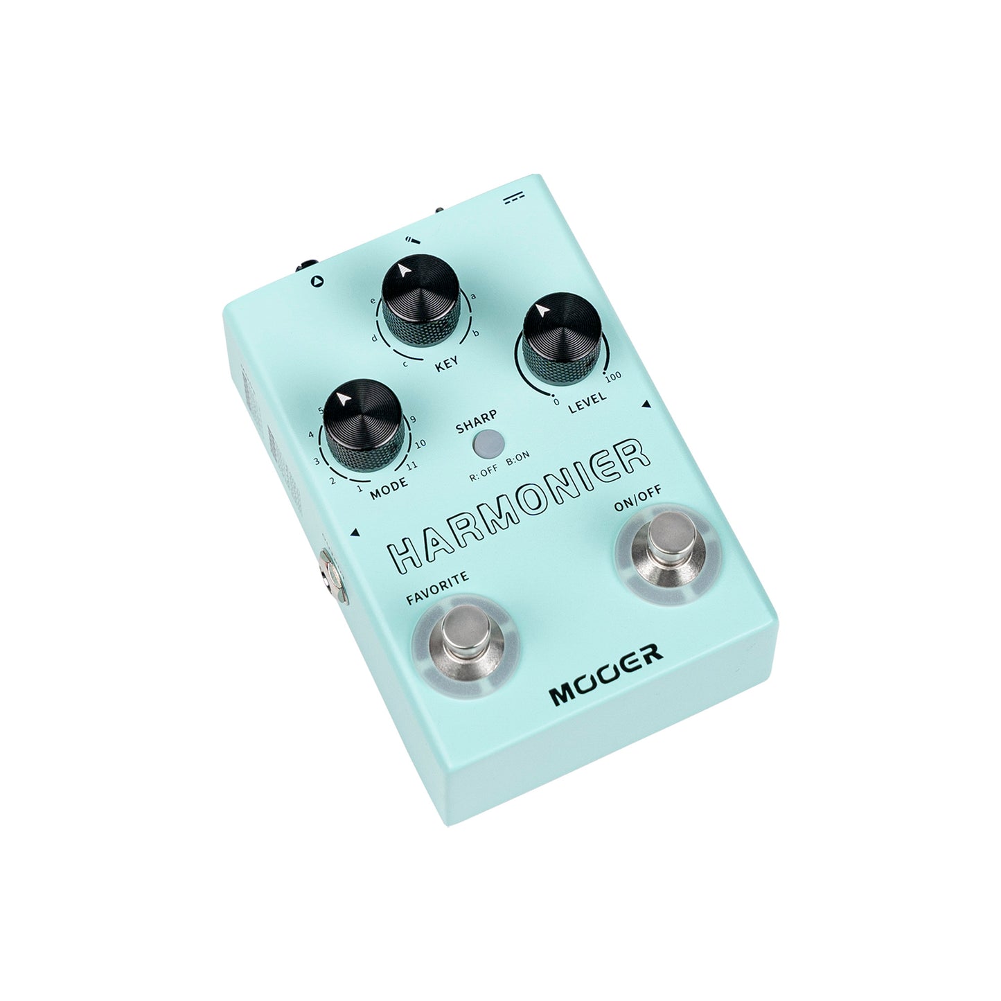 Pédale HARMONIER, 12 harmonisations vocales différentes, 11 modes harmoniques, boîtier métal, vert