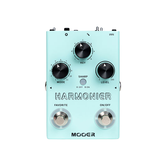 Pédale HARMONIER, 12 harmonisations vocales différentes, 11 modes harmoniques, boîtier métal, vert