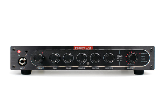 BIAS Mini Bass, tête amplifiée compacte pour basse, 300W @ 4 ohms Class D, noir