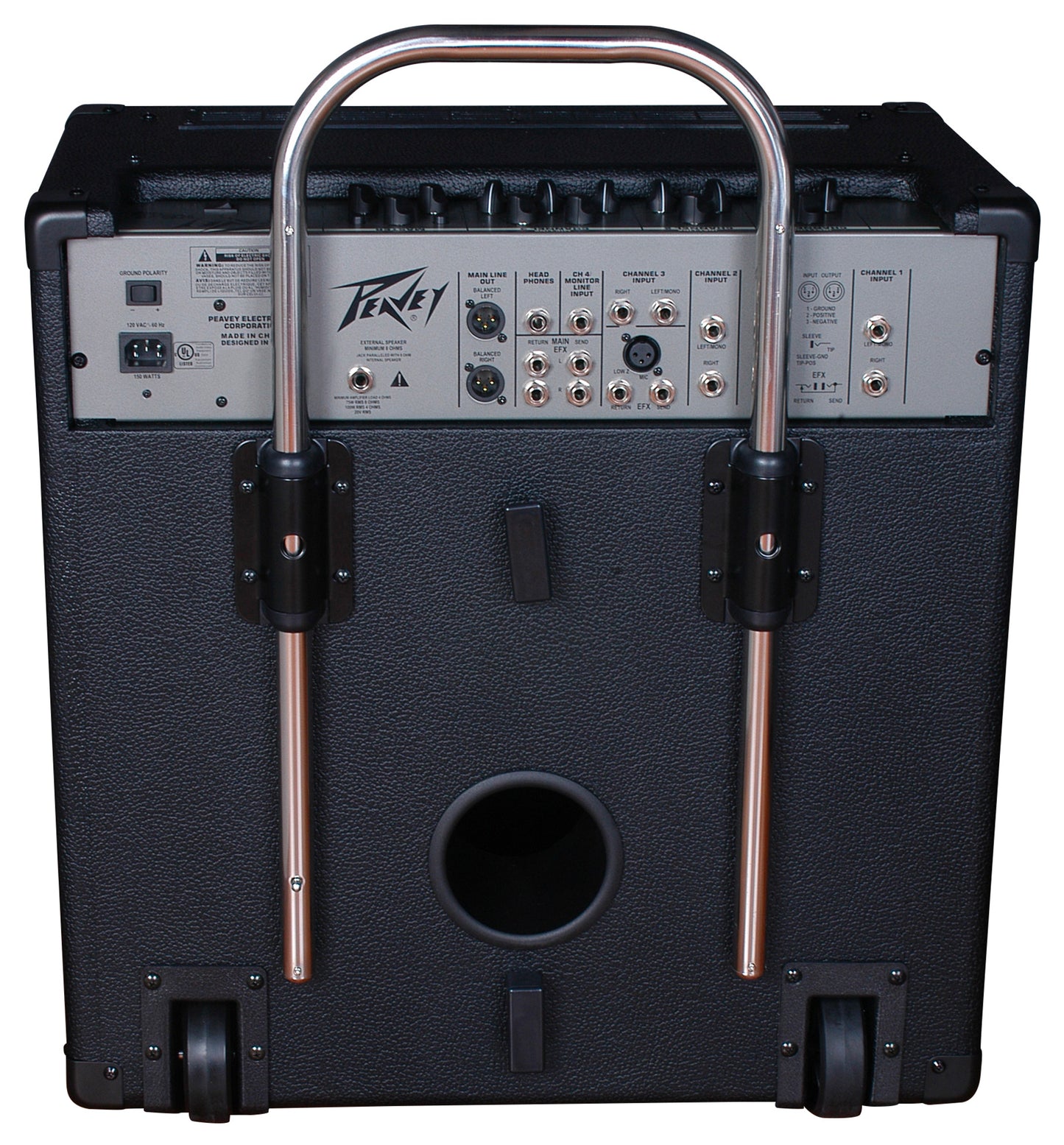 Ampli clavier 75W, HP 1x 15", 1 tweeter, 4 canaux, EQ 2 bandes, 4 entrées jack, 1 entrée jack/ XLR, sortie casque, finition noir
