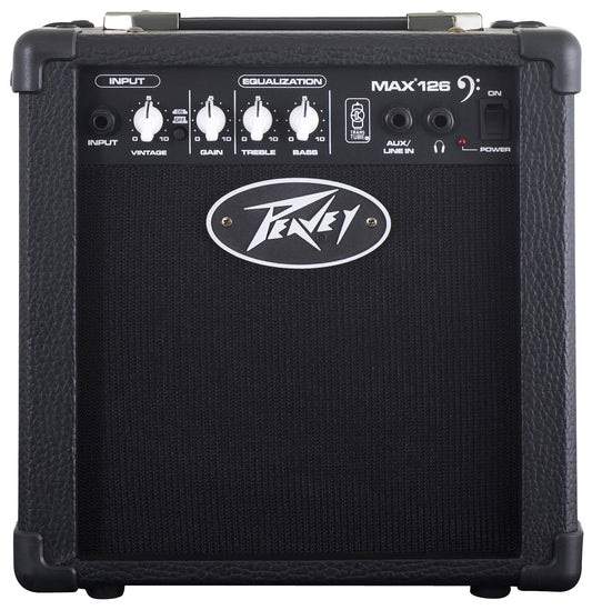 Ampli basse électrique 10W, HP 1x 6,5", 1 canal avec contrôle de Gain"Vintage", EQ 2 bandes, finition noir