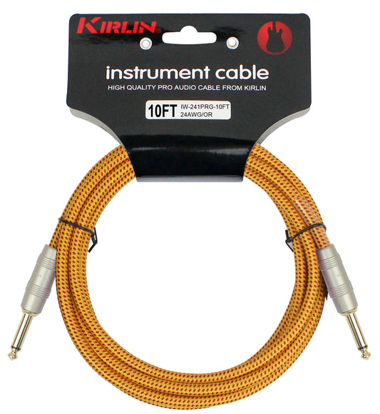 Câble instrument MEDIUM Jack/Jack, 3 mètres, orange