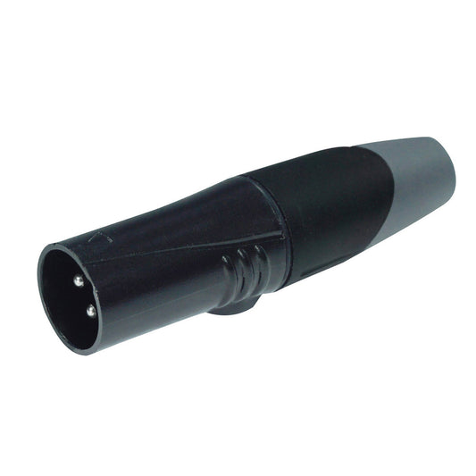 Fiche XLR mâle, noir