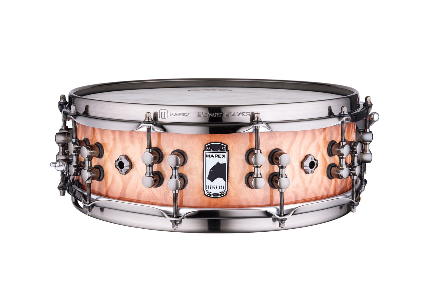 Caisse claire Mapex Black Panther Design Lab"The Versatus" signée Russ Miller, érable-acajou