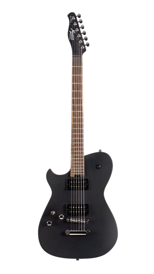 MBM-2H-LH, signature Matt Bellamy, corps tilleul, manche érable à radius compensé, micros Manson,"Kill" bouton, gaucher, noir