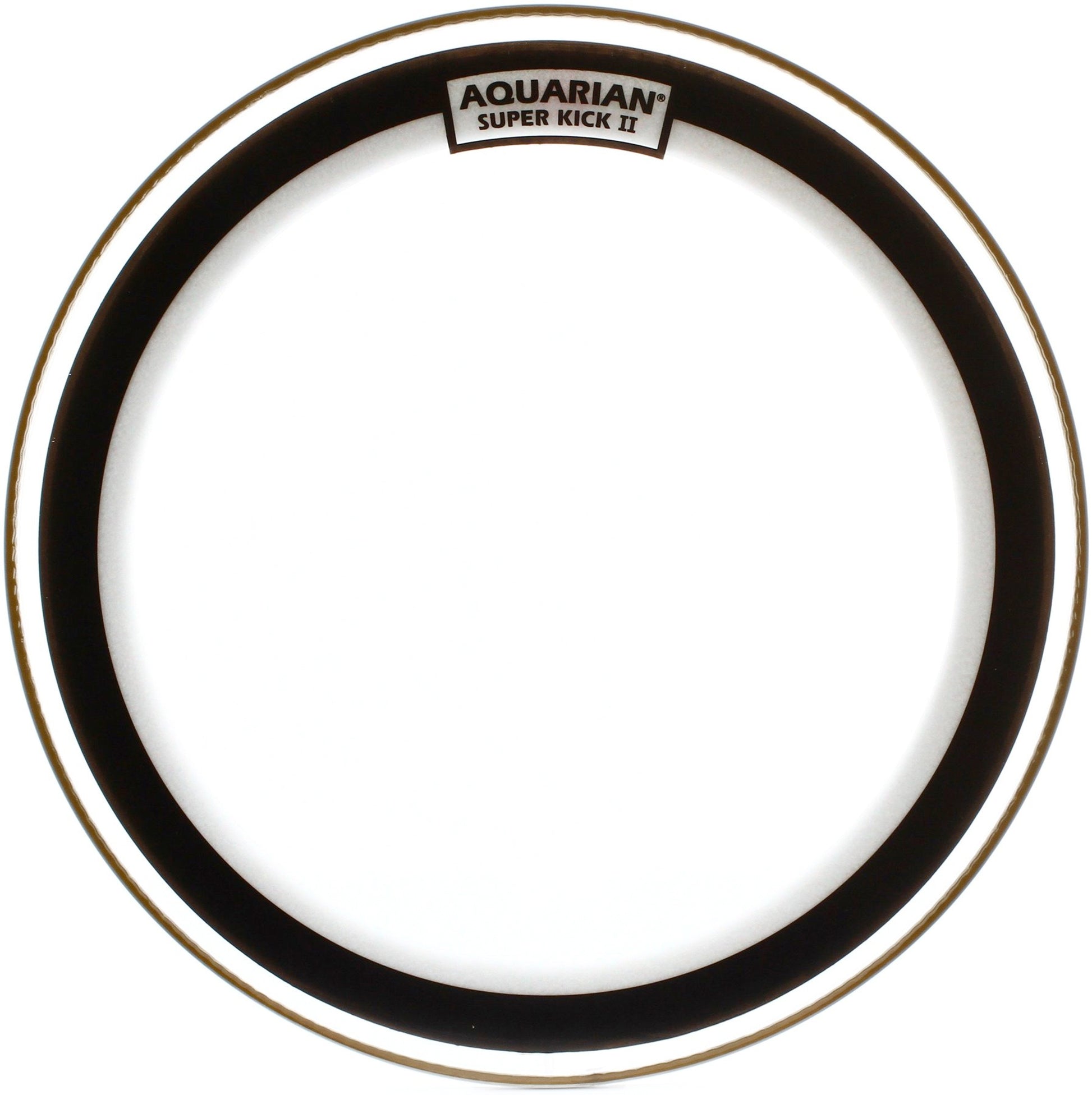 Peau Super-Kick II 24", 2 plis fins (0.18mm), atténuateur flottant, transparente