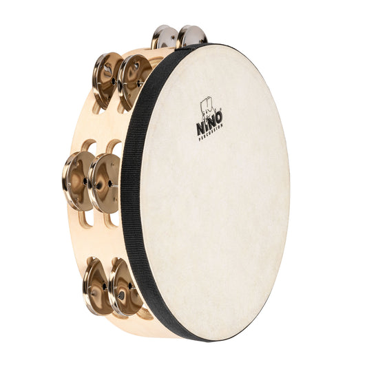 TAMBOURIN NINO BOIS 8"/2 RANGS