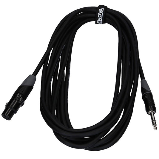 Câble micro XLR femelle/Jack stéréo, 3 mètres, noir