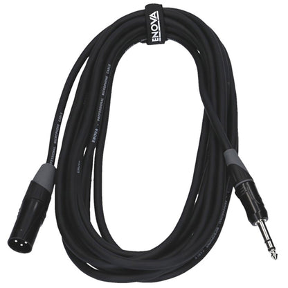 Câble micro XLR mâle/Jack stéréo, 3 mètres, noir